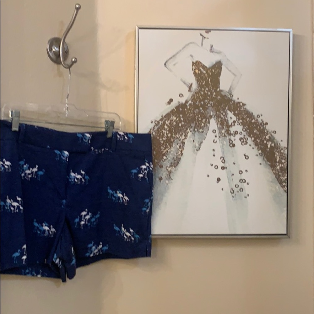 Navy Flamingo Riviera Short-LOFT